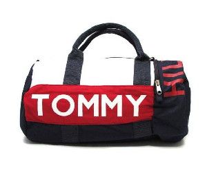 Bolsa Tommy Duffle P Azul e Vermelho