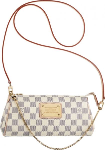 Eva Clutch Damier Azur