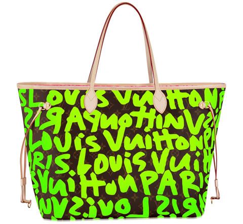 Bolsa Neverfull Graffiti Verde